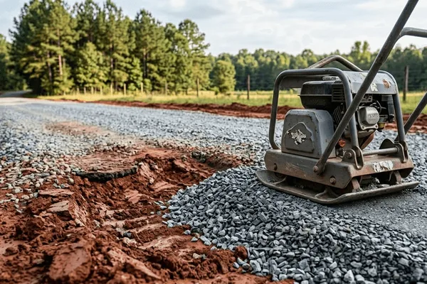 Gravel driveway pothole repair in Swainsboro GA