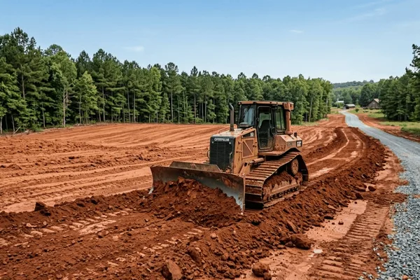 Land grading for driveway access in Emanuel County Georgia